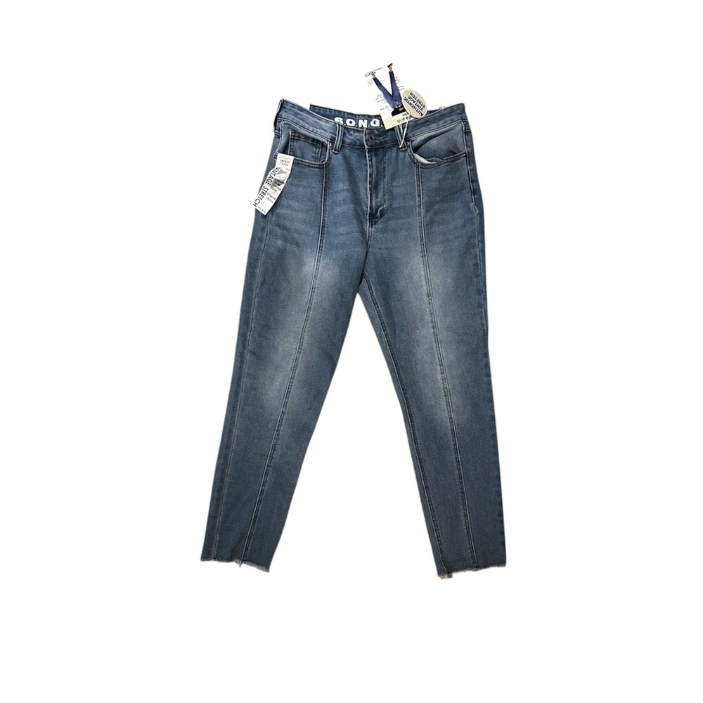 Women’s Seam Detail Trendy highrise mom Fit Stretchy Jeans